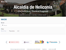 Tablet Screenshot of heliconia-antioquia.gov.co